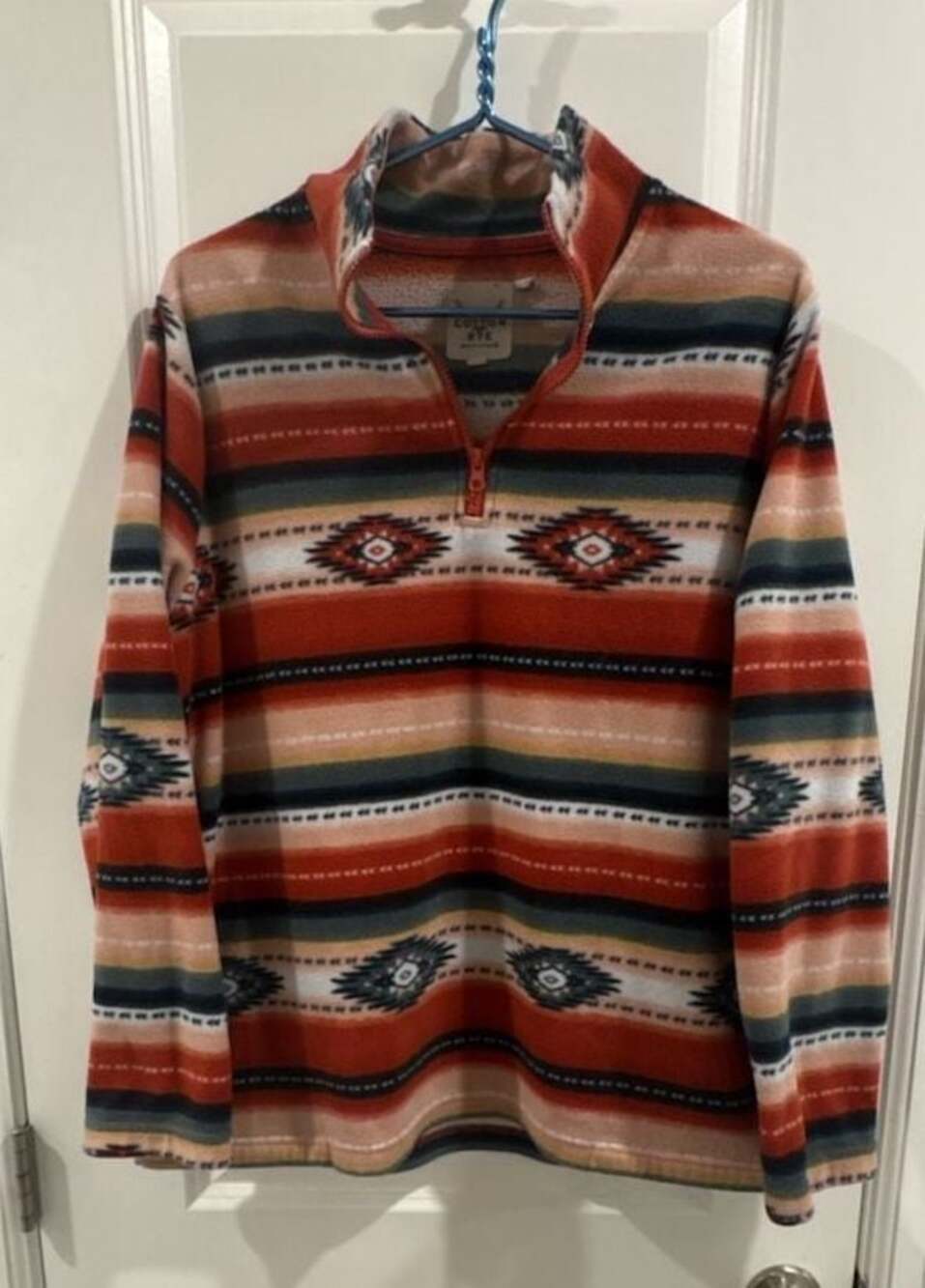 Cotton & Rye Outfitters Southwestern Aztec Print 1/4 Zip Fleece Pullover